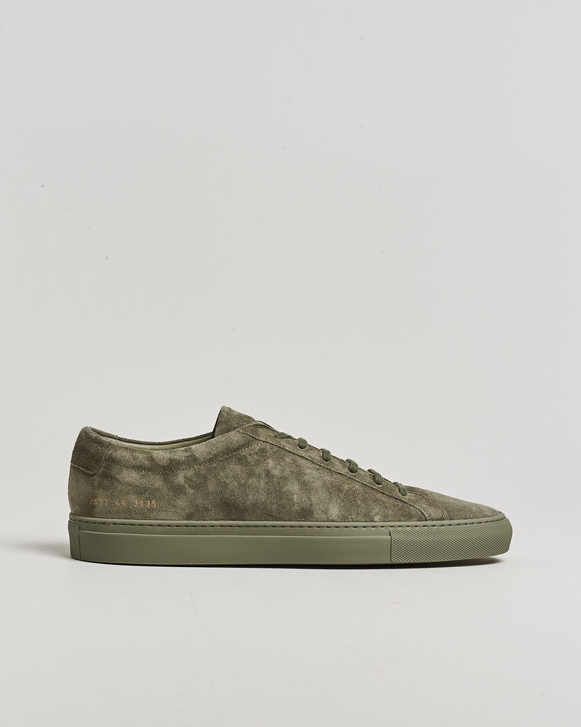 Common Projects Original Achilles Suede Sneaker Moss – Verde