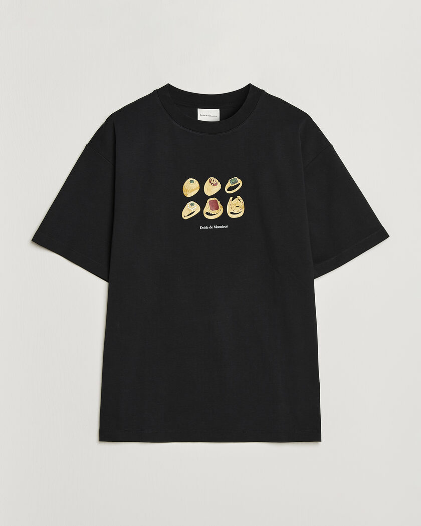 Drôle de Monsieur Rings T-Shirt Black – Negro