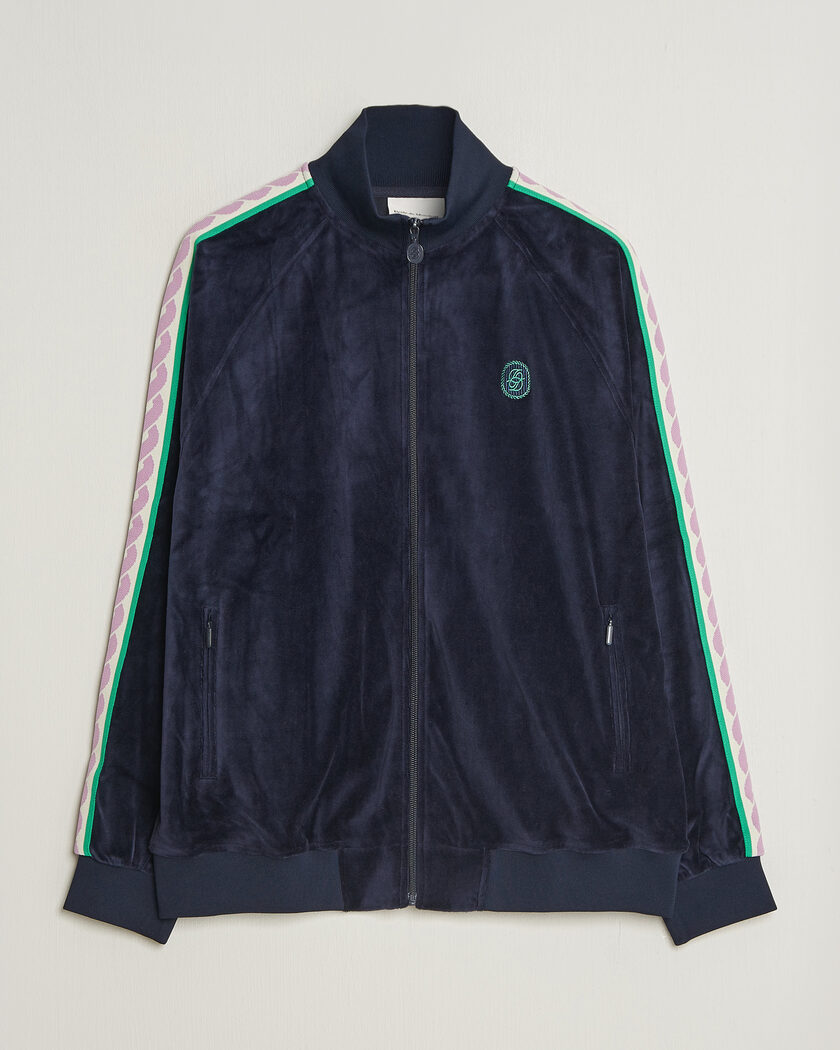 Drôle de Monsieur Survêtement Velours Track Jacket Navy – Azul
