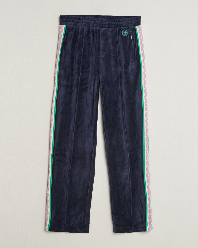 Drôle de Monsieur Survêtement Velours Track Pants Navy – Azul