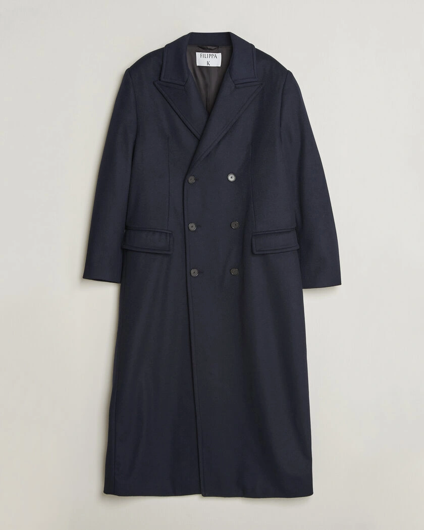 Filippa K Damian Wool Coat French Navy – Azul