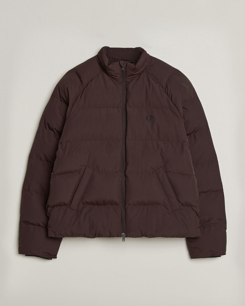 Fred Perry Raglan Sleeve Padded Jacket Rich Brown – Marrón