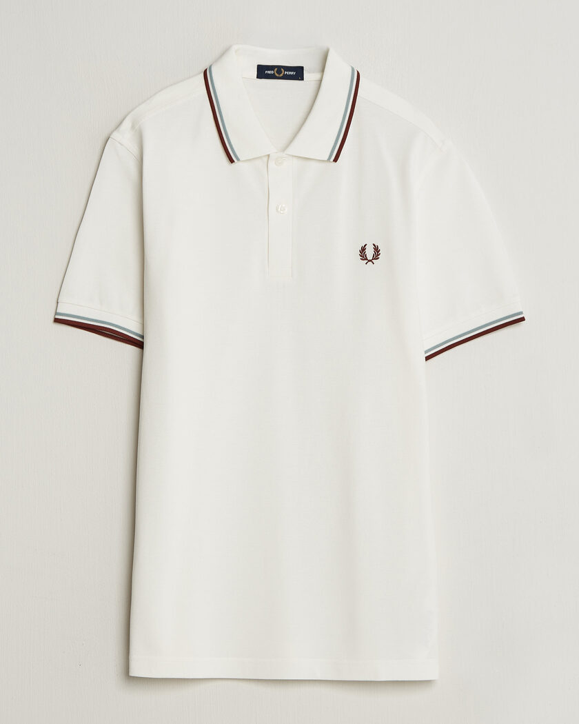 Fred Perry Twin Tipped Polo Shirt Ecru – Blanco