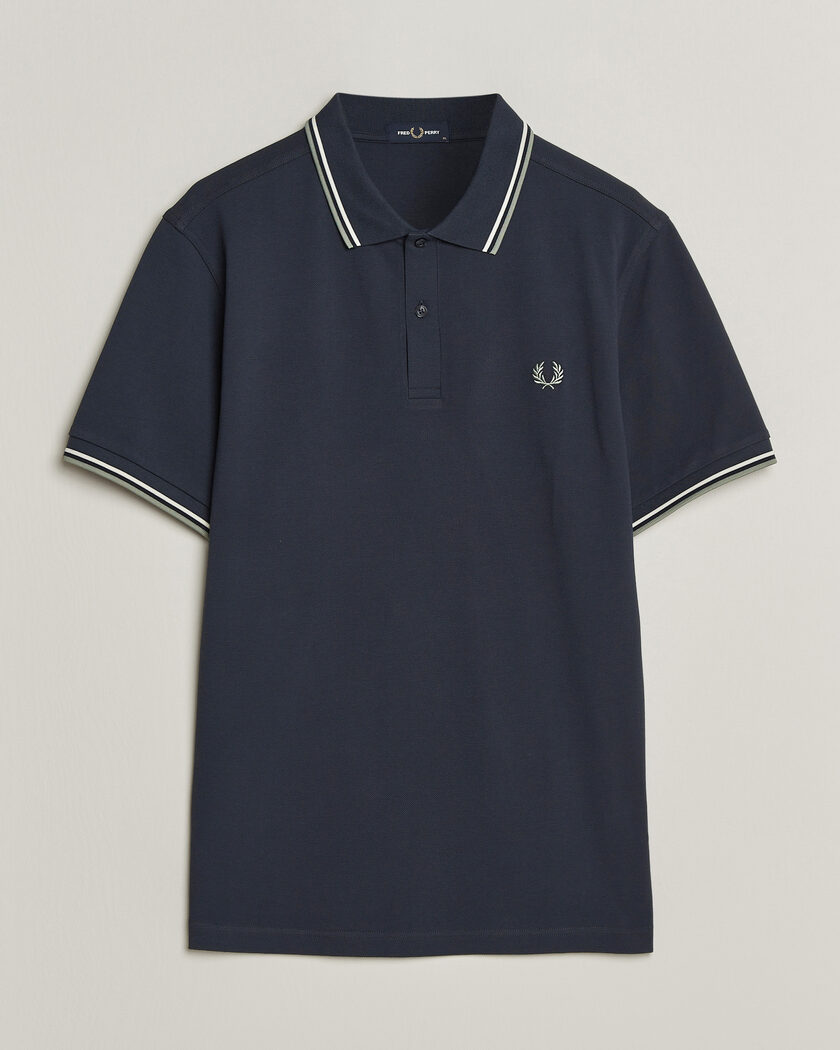 Fred Perry Twin Tipped Polo Shirt Dark Airforce – Azul