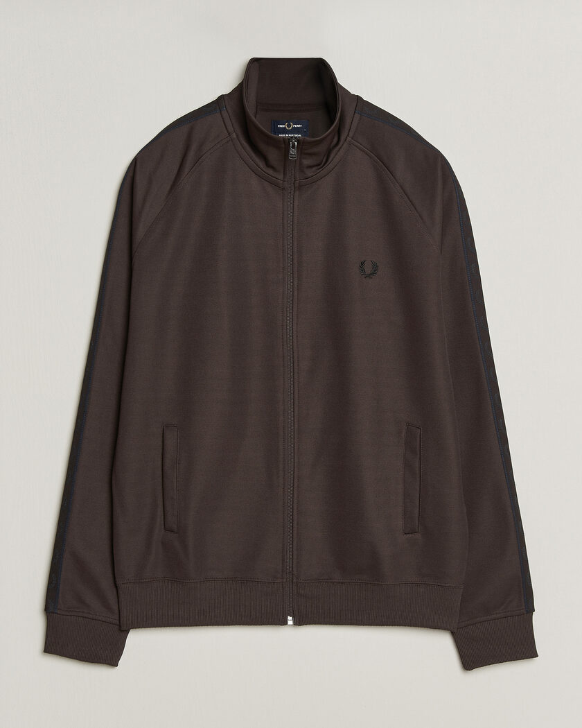 Fred Perry Taped Track Jacket Rich Brown – Marrón