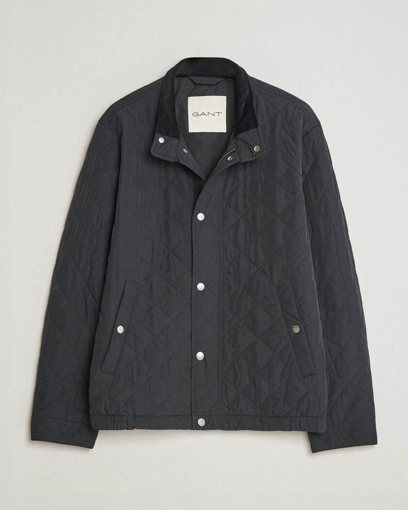 Gant Classic Quilted Jacket Black – Negro