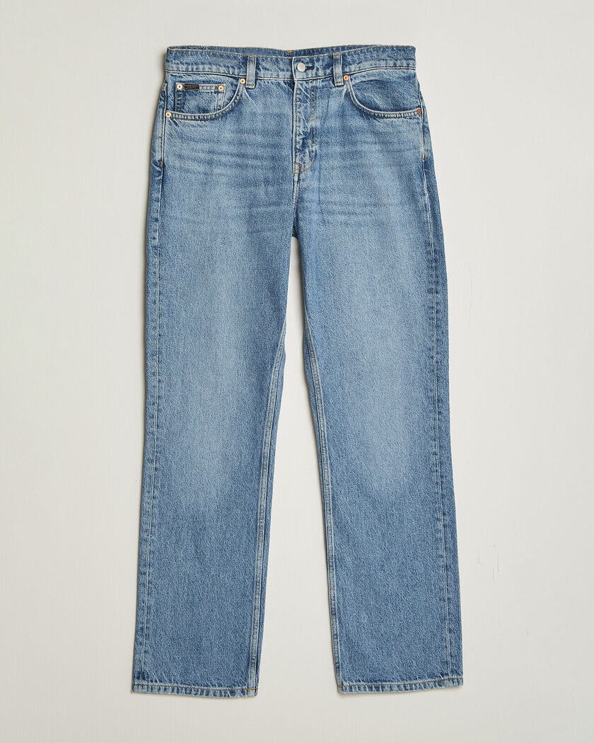 Gant Straight Fit Jeans Mid Blue Broken In – Azul
