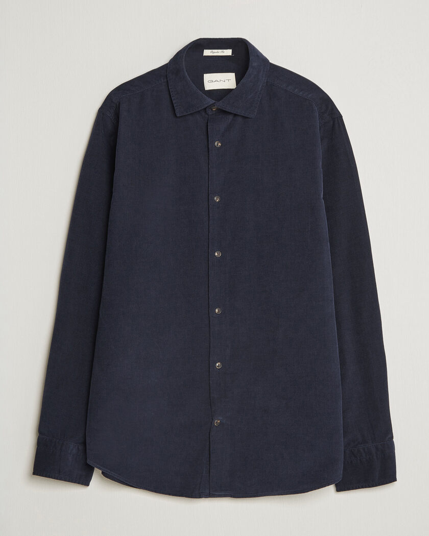 Gant Regular Fit Baby Cord Shirt Evening Blue – Azul