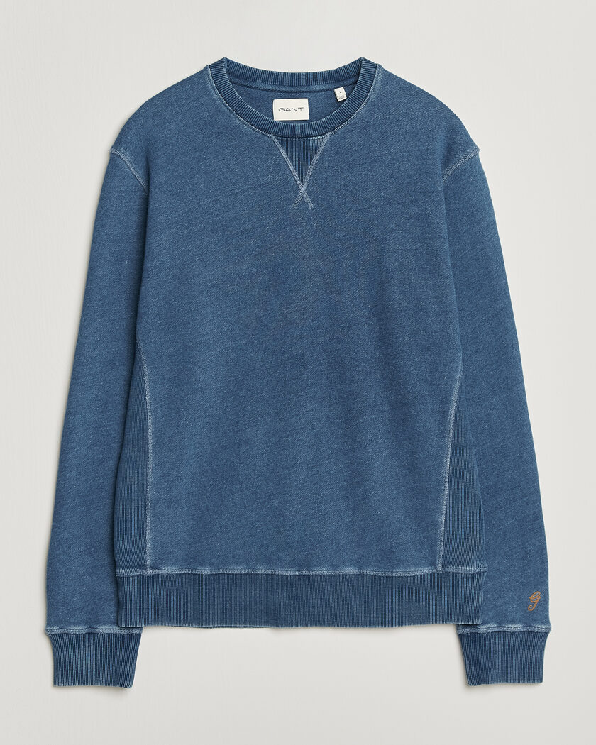 Gant Vintage Crew Neck Sweatshirt Indigo – Azul