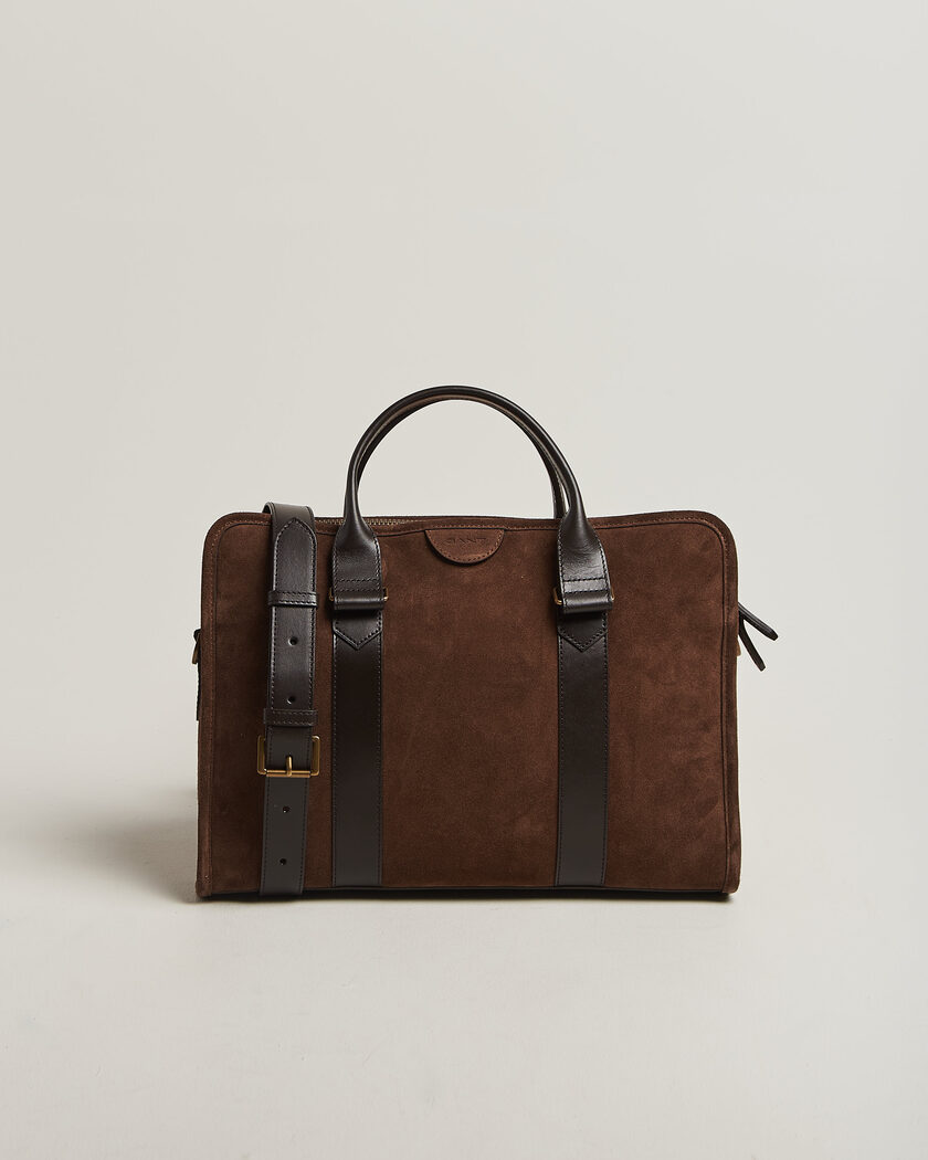 Gant Suede Commuter Bag Soil Brown – Marrón