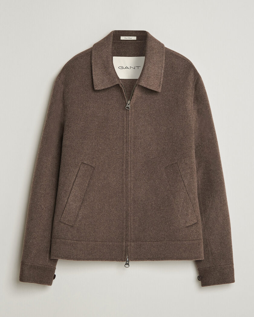 Gant Handstitched Wool/Cashmere Jacket Shadow Brown – Marrón