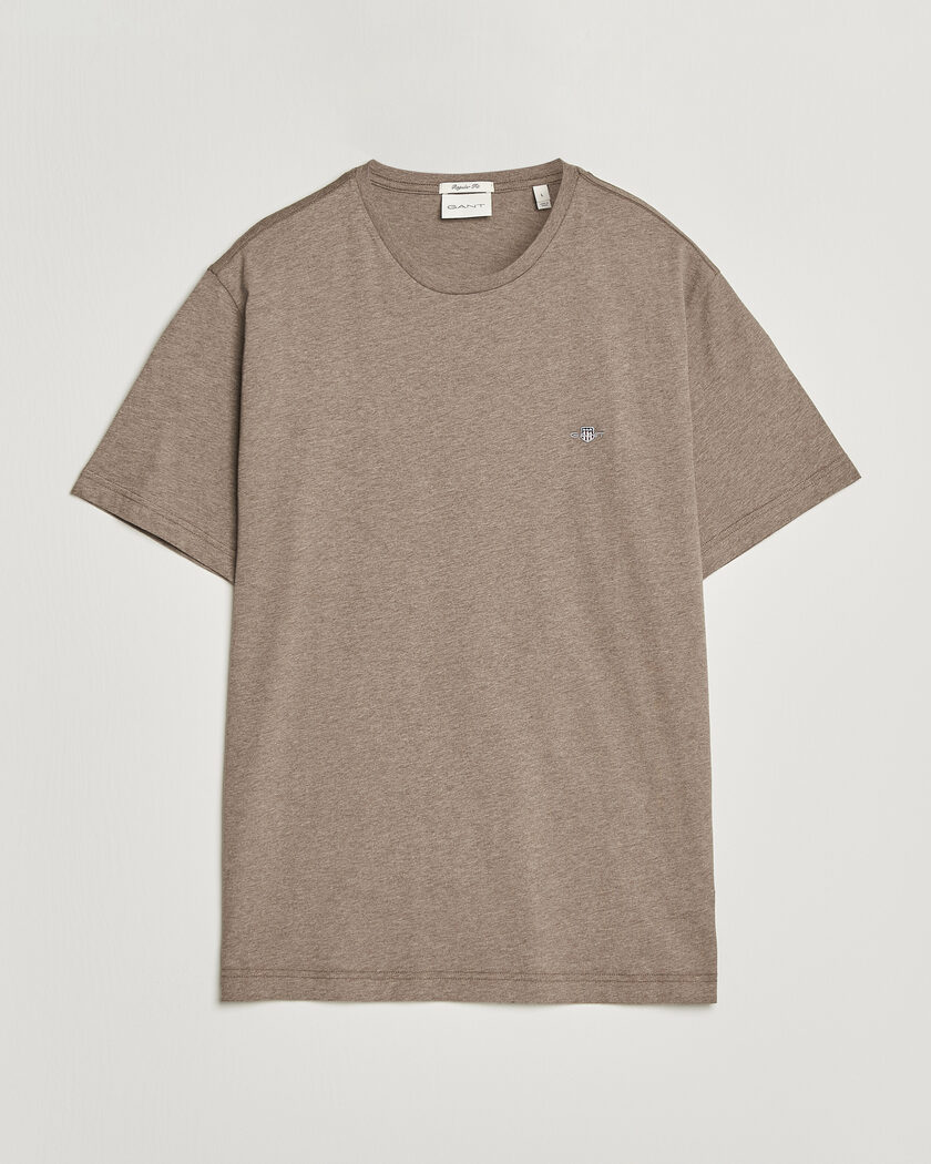 GANT The Original T-Shirt Dark Hazelnut Melange – Marrón