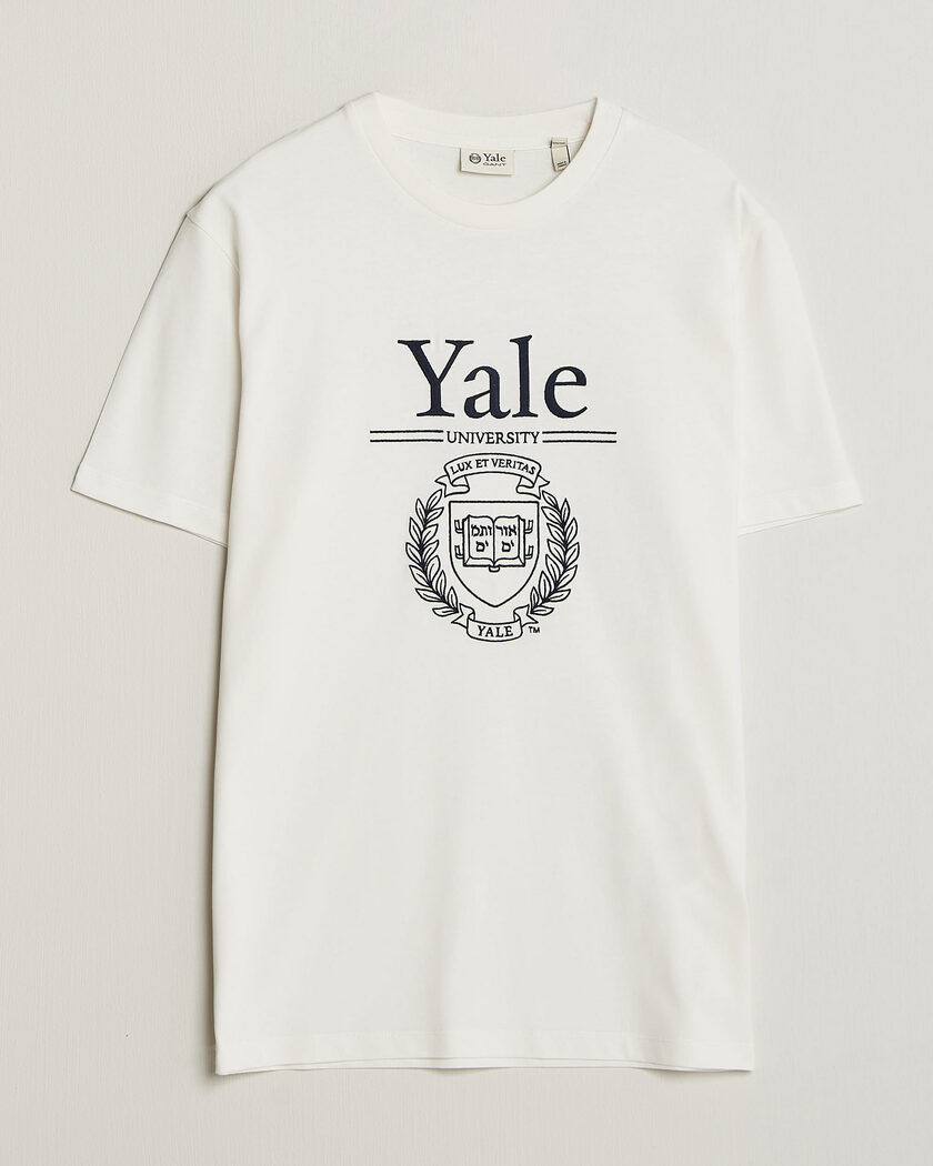 Gant YALE Crew Neck T-Shirt Eggshell – Blanco