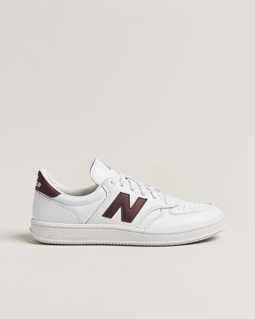 New Balance T500 Sneakers White/Cherry – Blanco