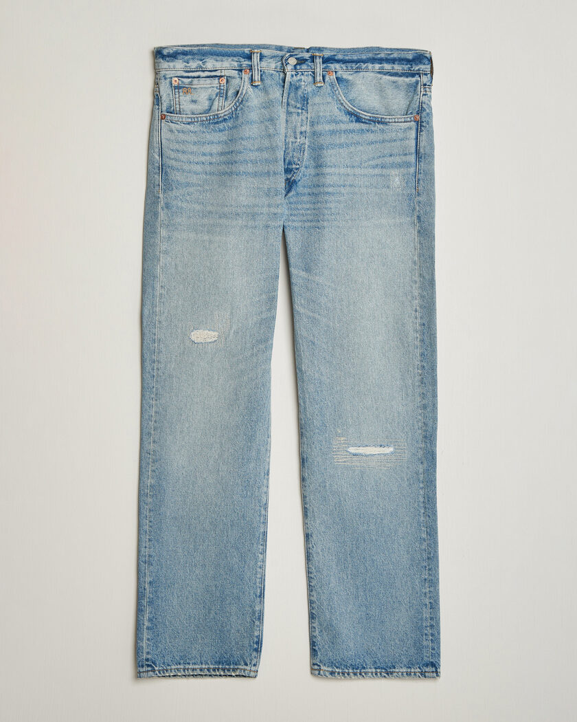 RRL Vintage Fit Distressed Jeans Bridgeview Wash – Azul