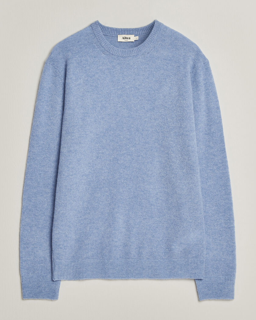 Altea Cloud Cashmere Blend Sweater Sky Blue – Azul