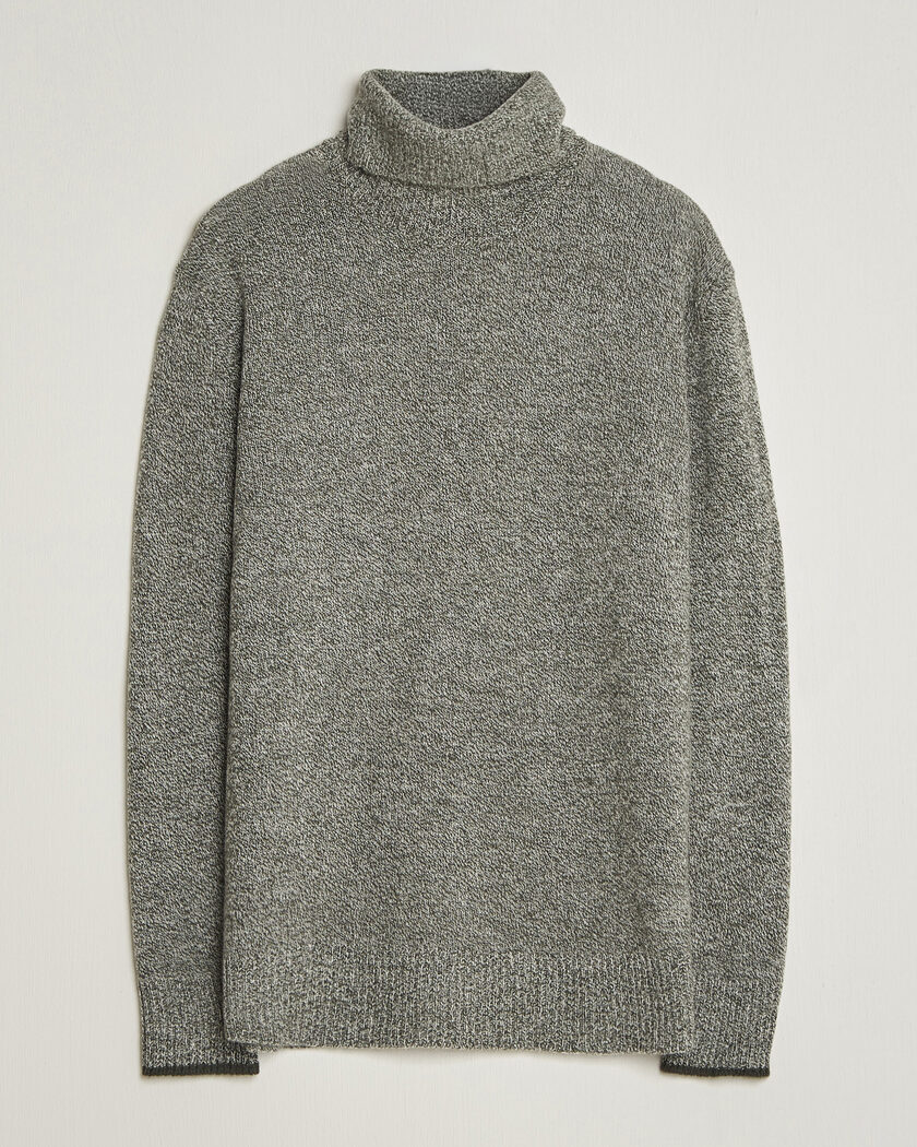Altea Cloud Cashmere Blend Rollneck Green Melange – Verde