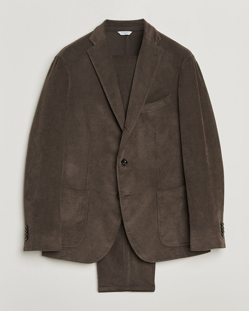 Boglioli K Jacket Baby Corduroy Suit Dark Brown – Marrón