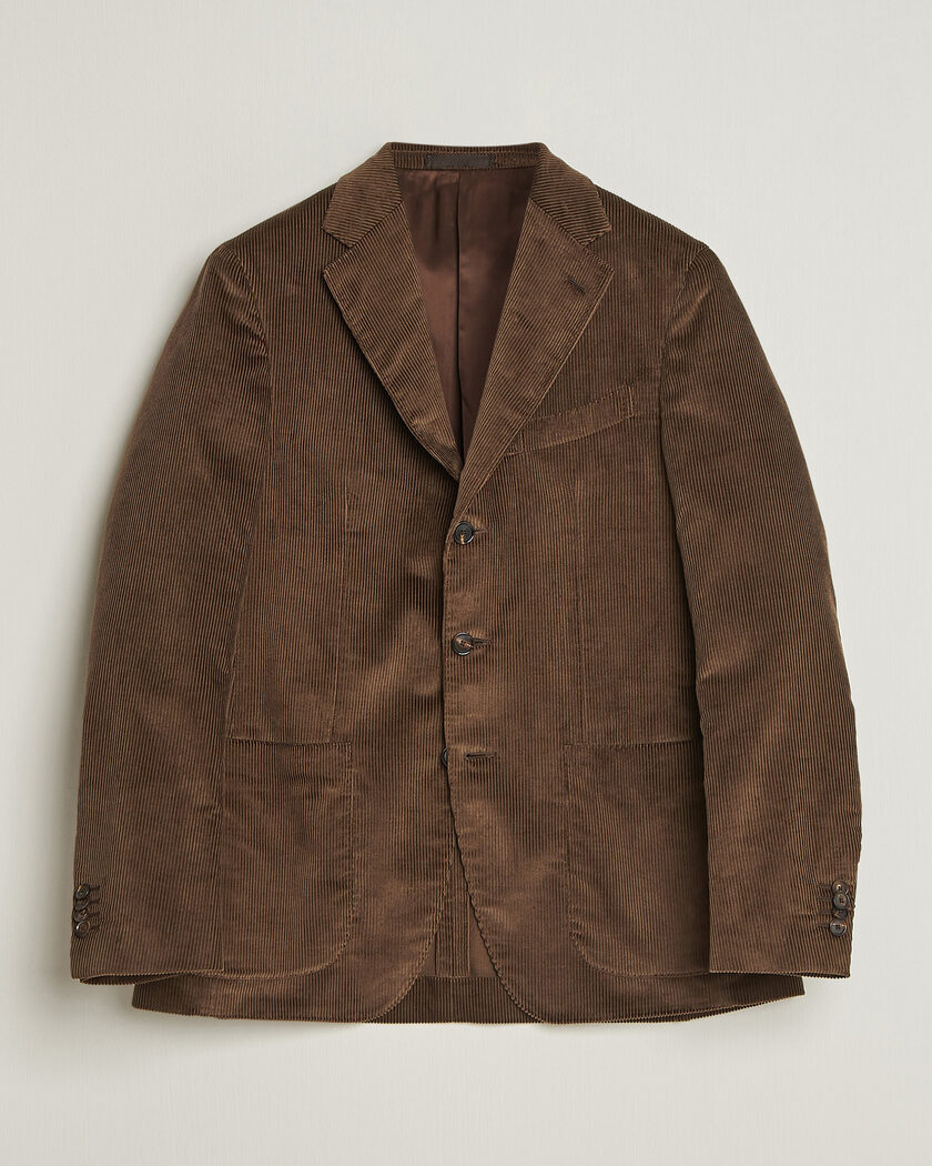 Caruso Aida Corduroy Blazer Dark Brown – Marrón