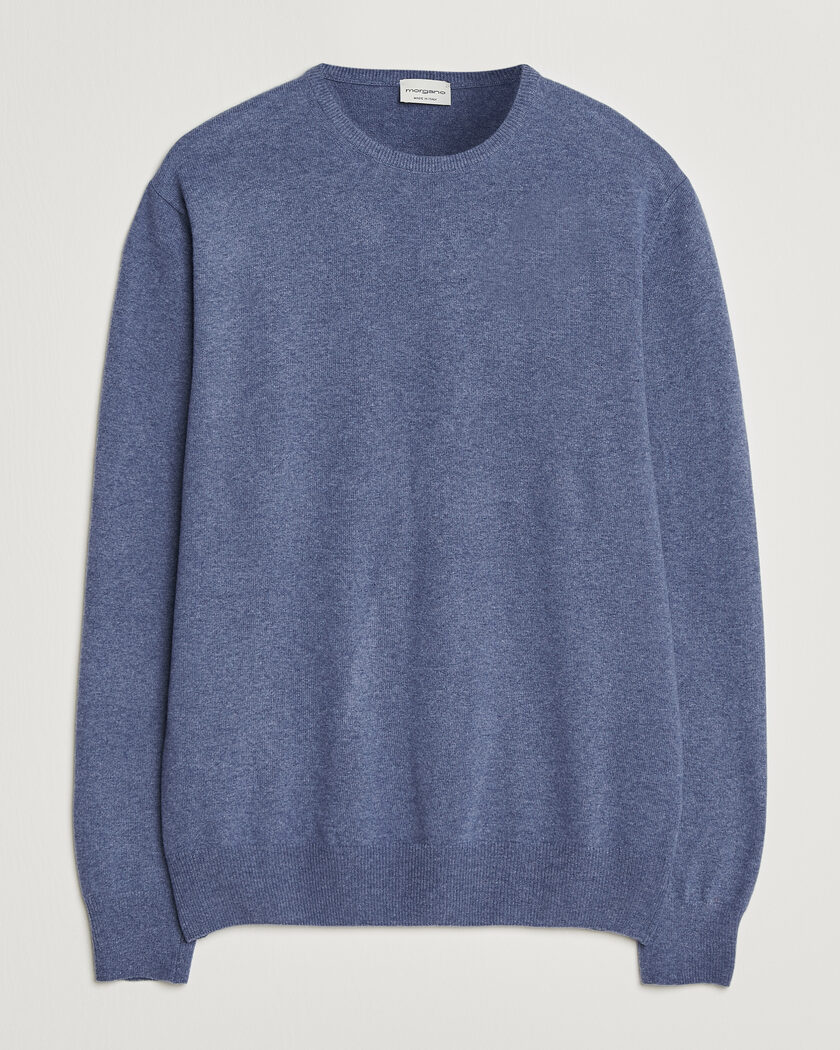 Morgano Wool/Cashmere Crewneck Jeans – Azul