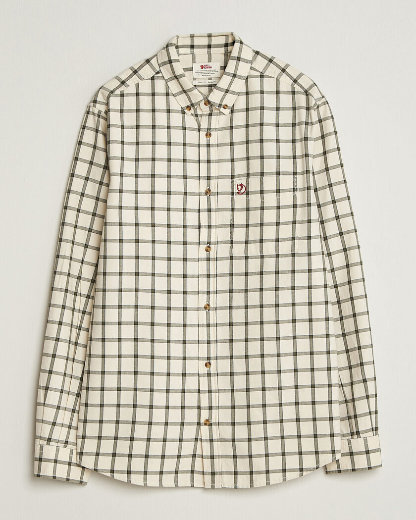 Fjällräven Övik Flannel Shirt Chalk White – Blanco