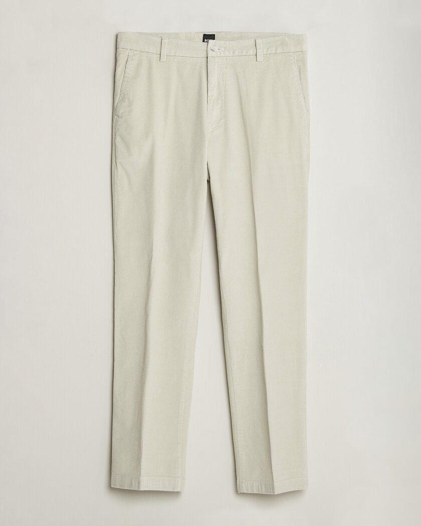 BOSS BLACK Kane Structured Cotton Chino Open White – Blanco