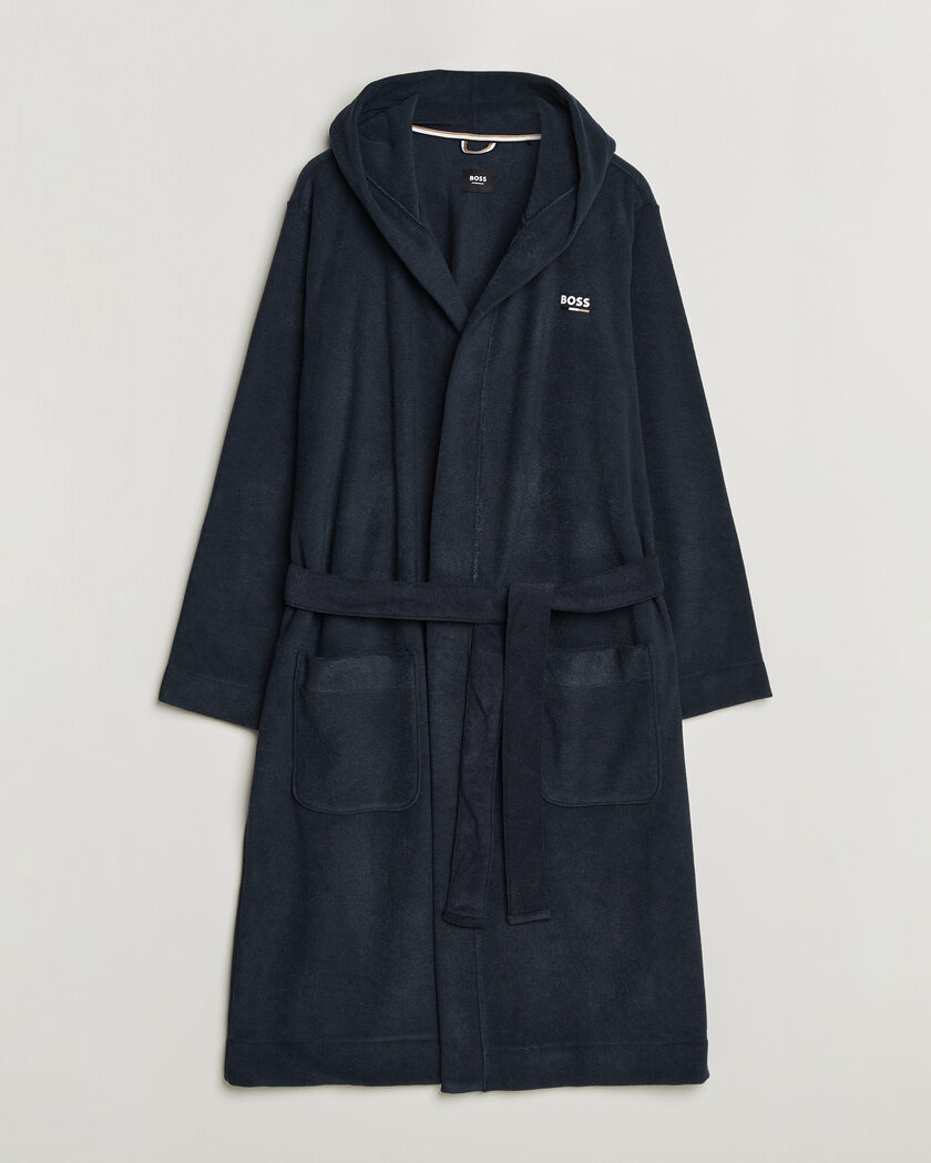 BOSS BLACK Terry Robe Dark Blue – Azul