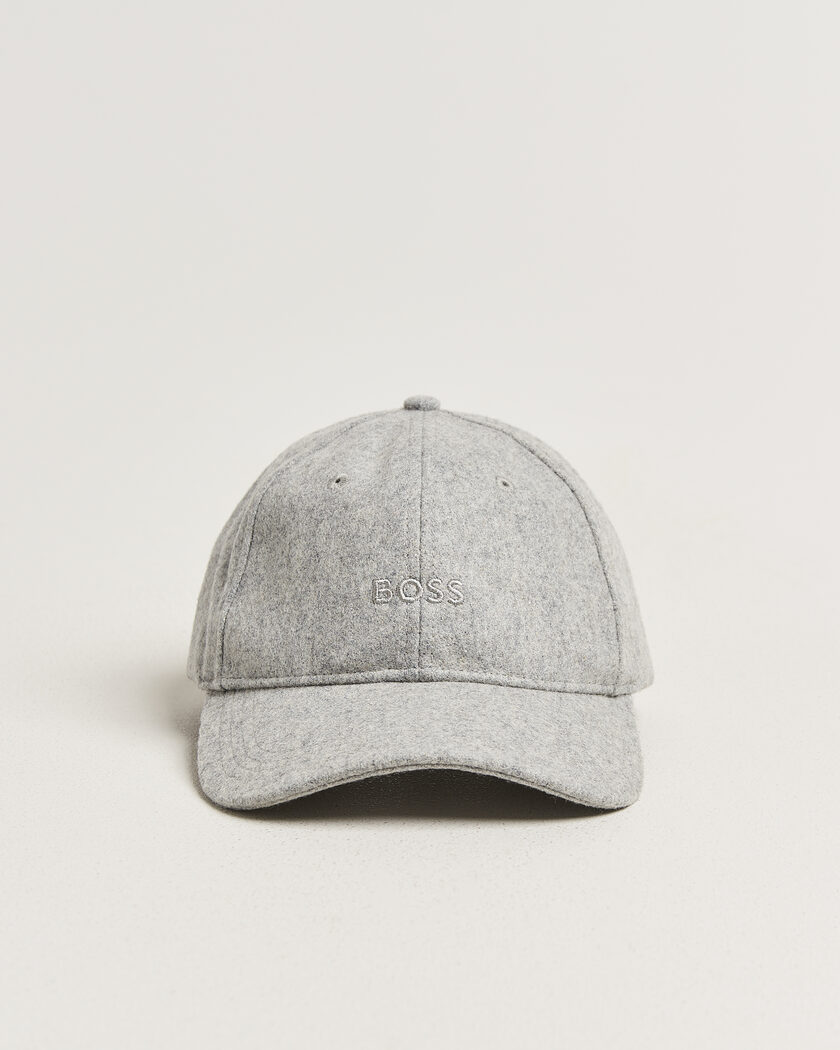 BOSS ORANGE Derrel Wool Cap Open Grey – Gris