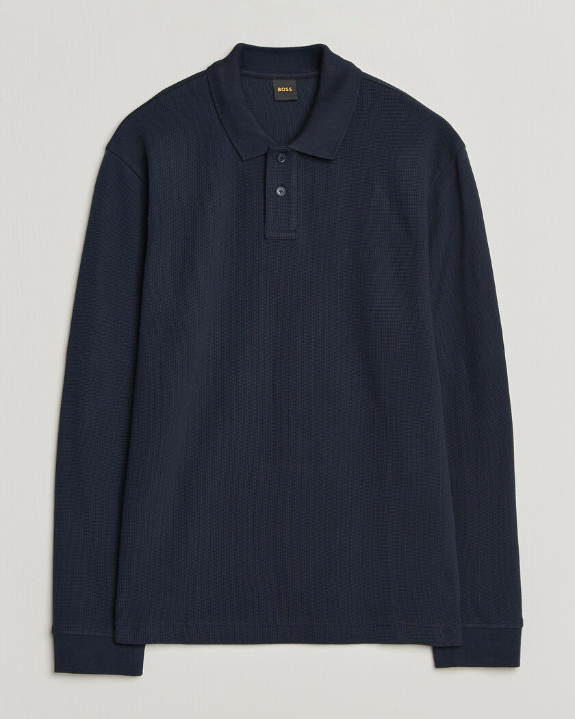 BOSS ORANGE Petempesto Polo Sweater Dark Blue – Azul