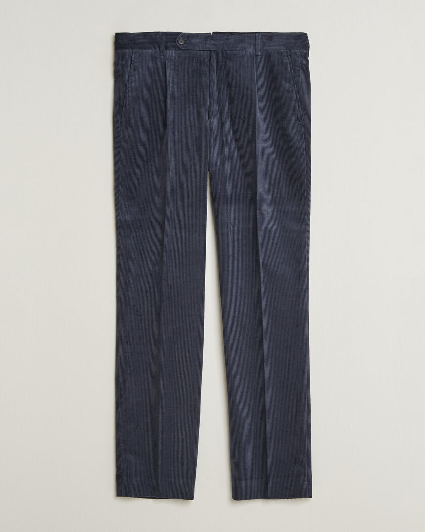 BOSS BLACK Perino Corduroy Suit Trousers Open Blue – Azul