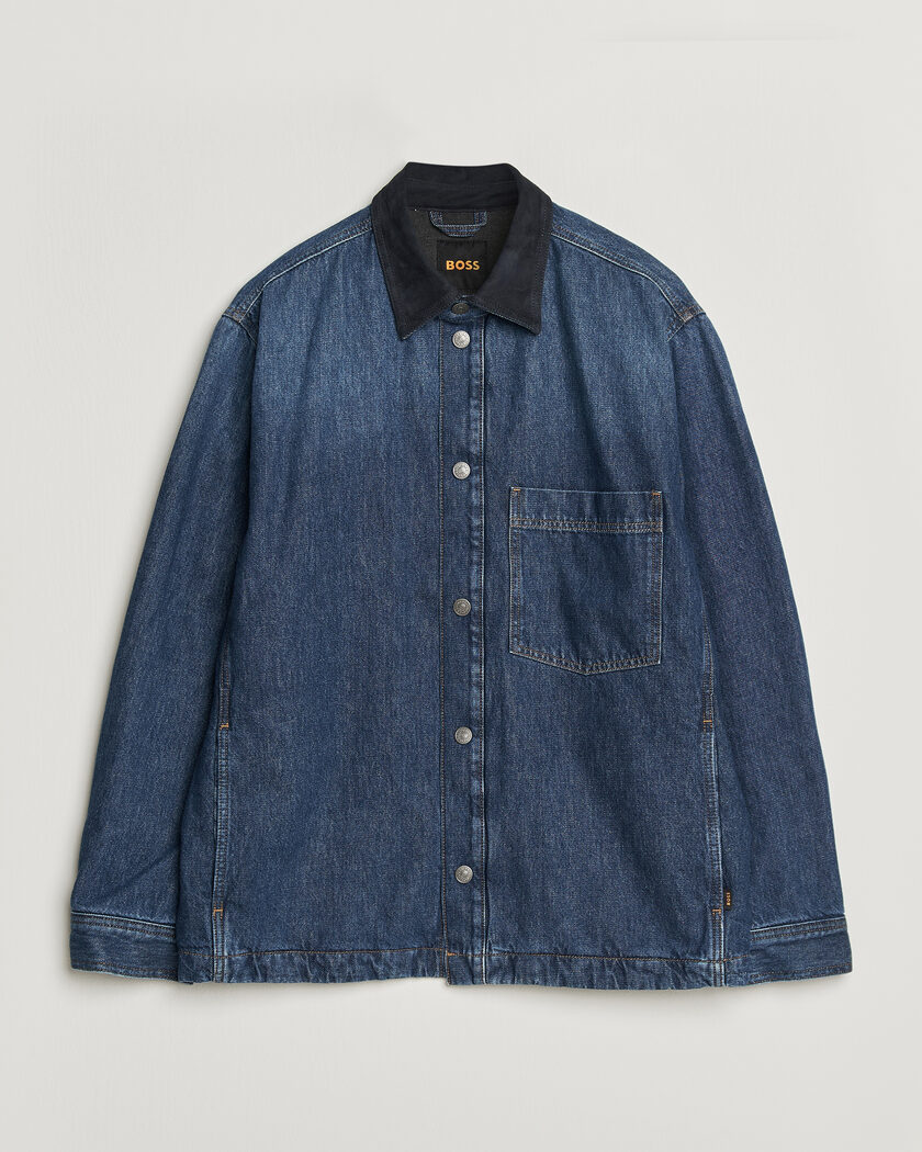 BOSS ORANGE Laredo Denim Overshirt Navy – Azul