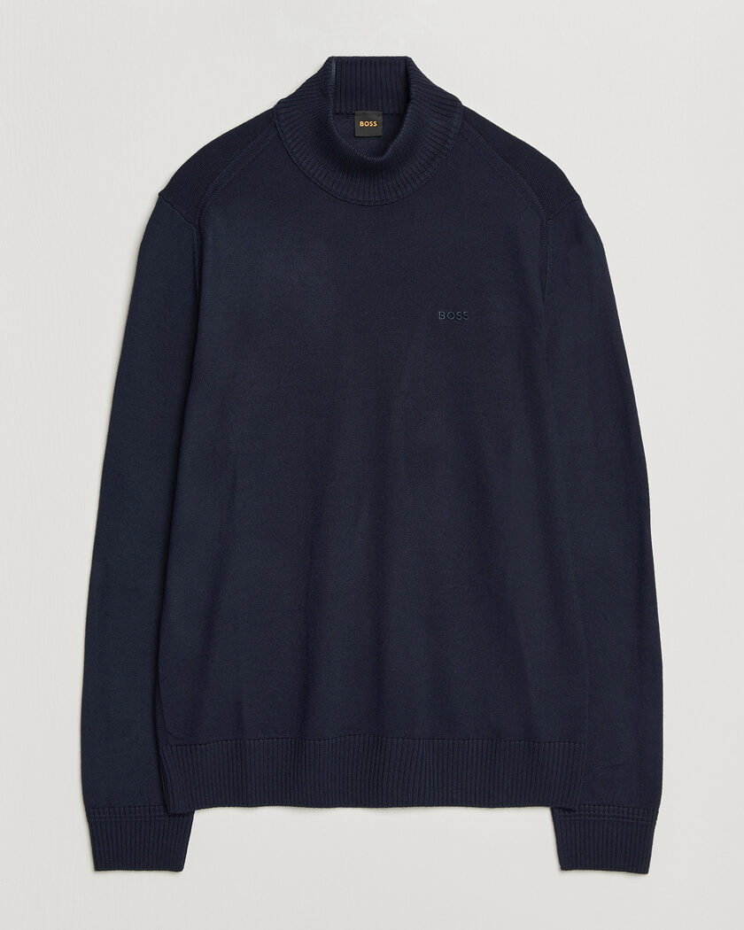 BOSS ORANGE Avac Knitted Turtleneck Dark Blue – Azul