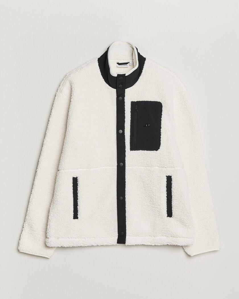 J.Lindeberg Marshall Pile Full Zip Tofu – Blanco