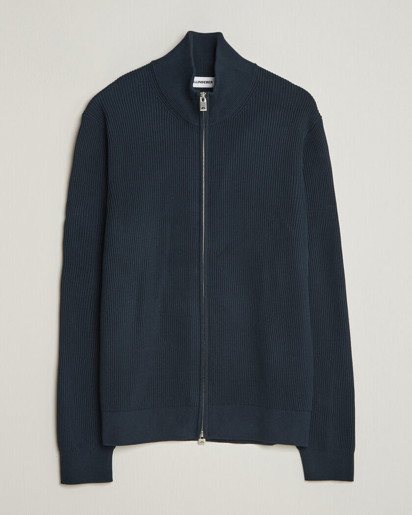 J.Lindeberg Alexis Cotton Full Zip JL Navy – Azul