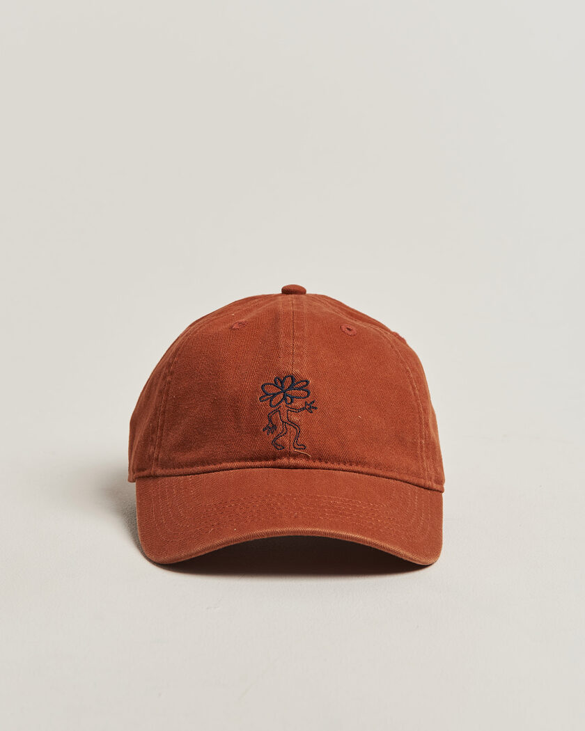 Forét Tree Washed Herringbone Cap Brown – Marrón