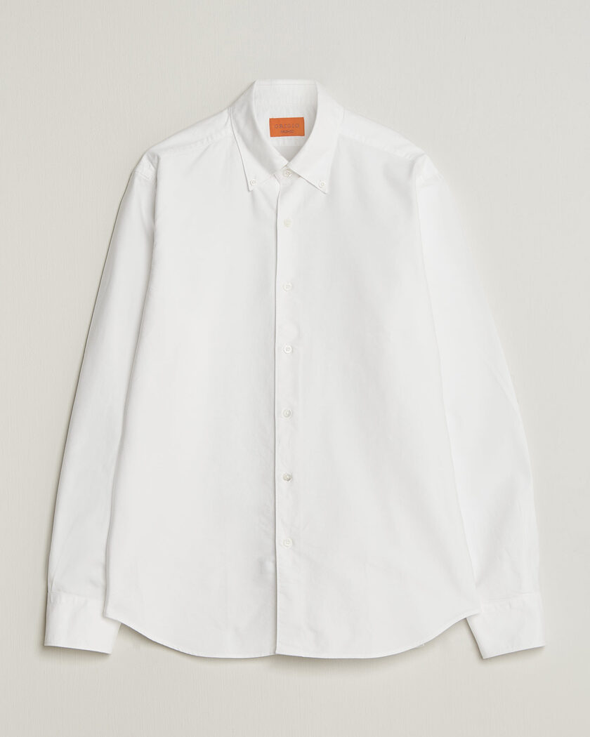 Grigio Oxford Button Down Shirt White – Blanco