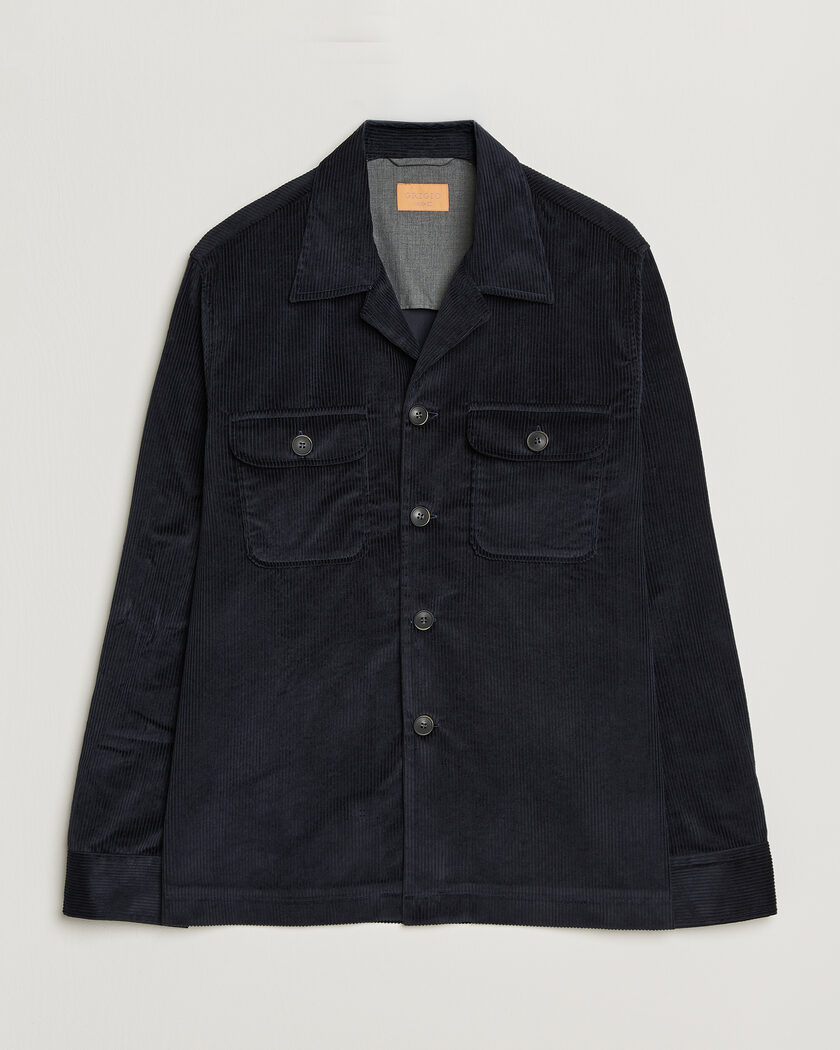 Grigio Corduroy Overshirt Navy – Azul