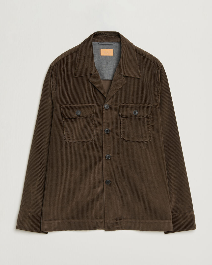 Grigio Corduroy Overshirt Dark Brown – Marrón