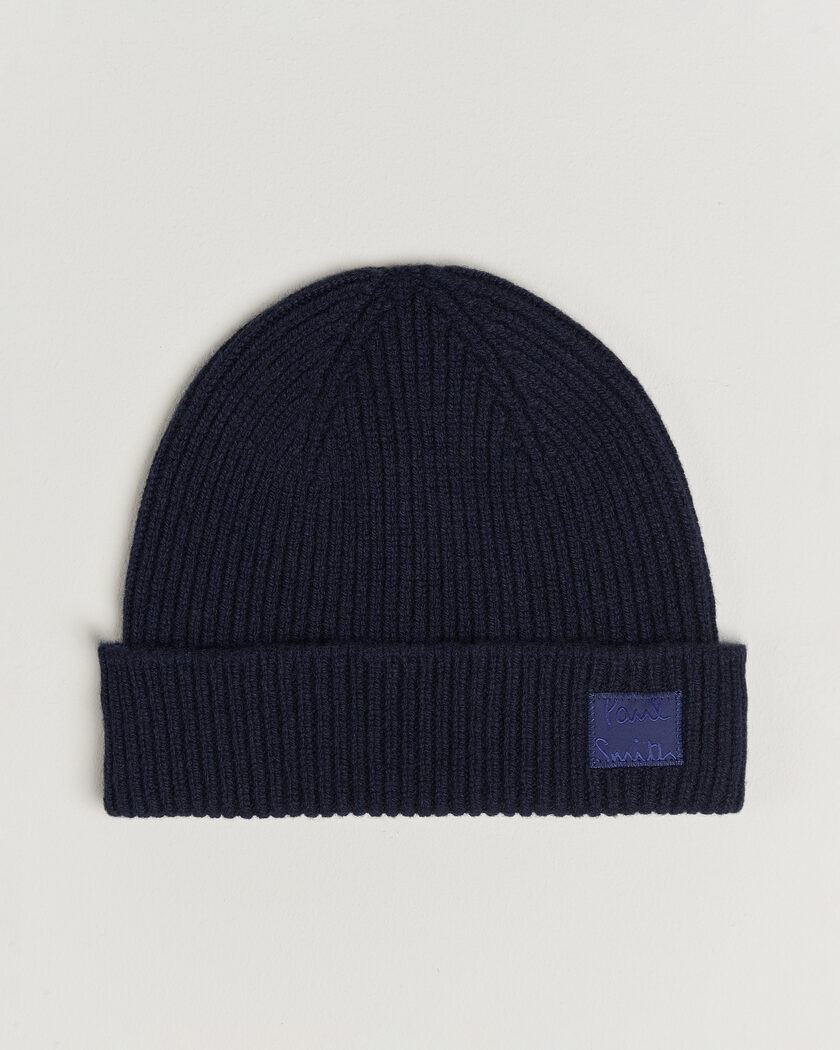 Paul Smith Cashmere Beanie Navy – Azul