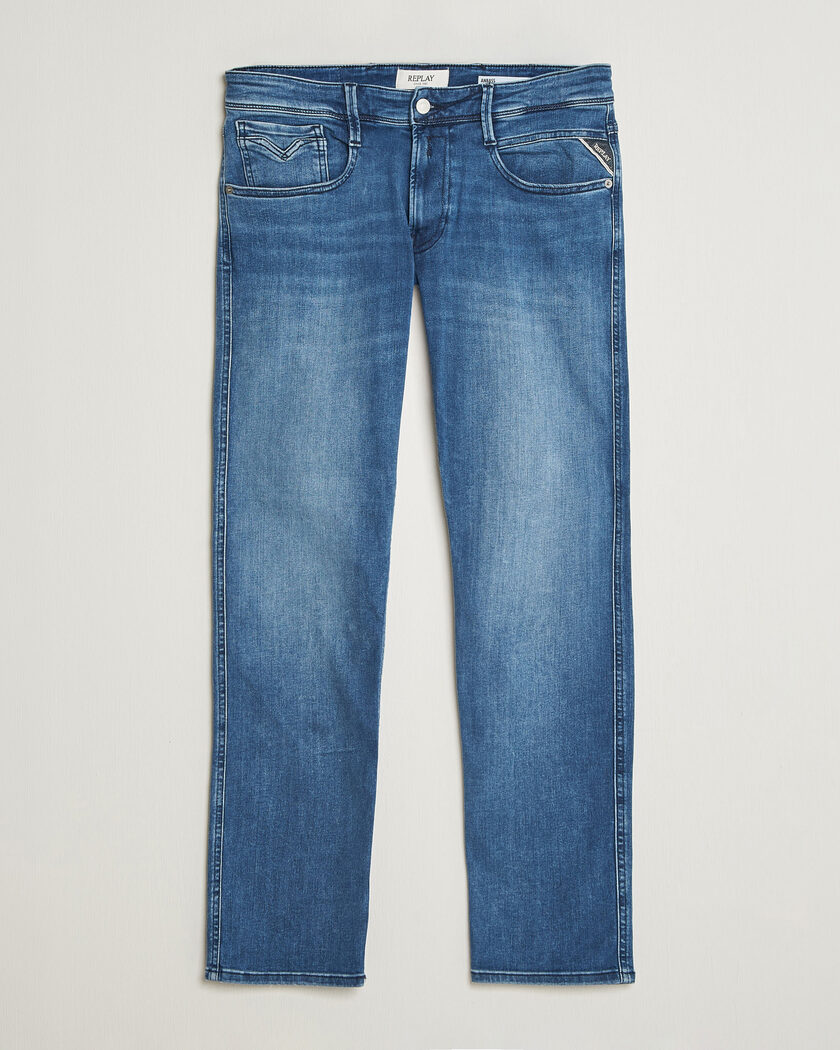 Replay Anbass Powerstretch Jeans Medium Blue – Azul