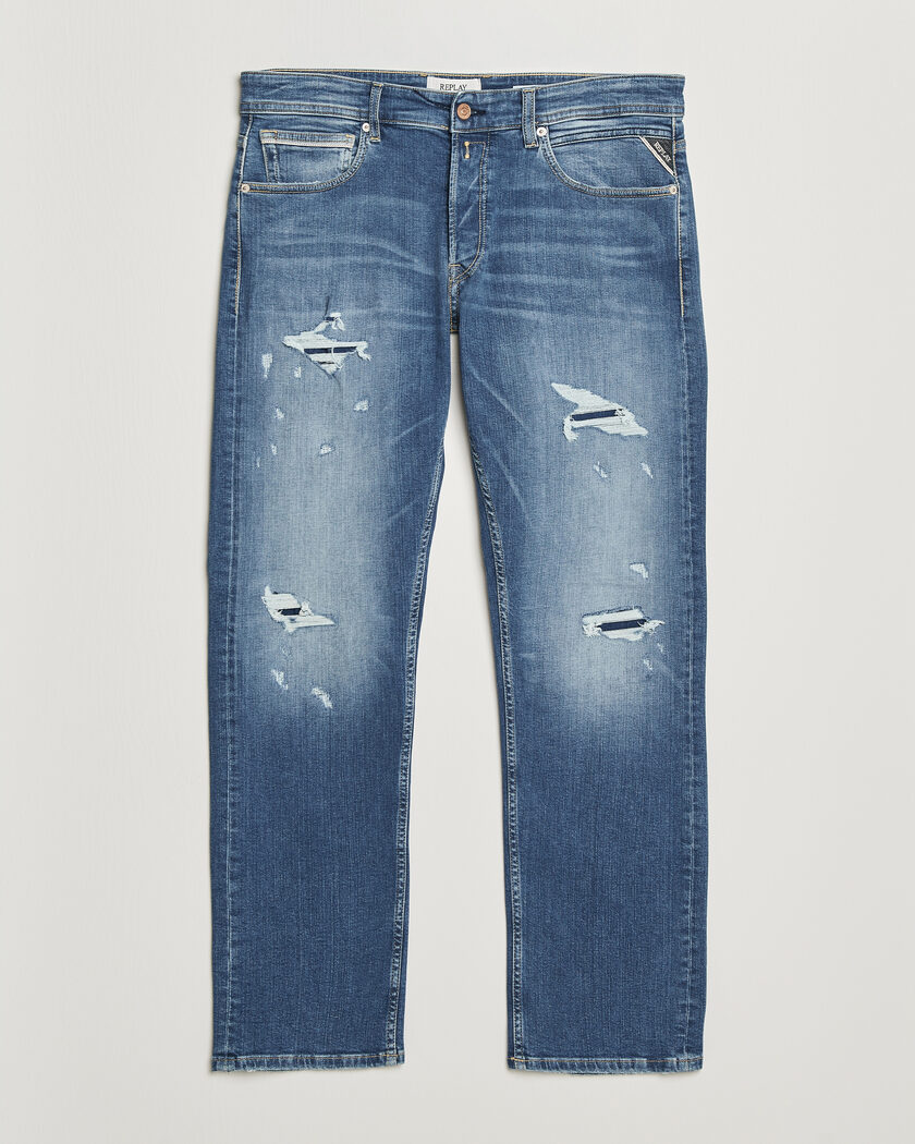 Replay Grover Super Stretch DNA Jeans Medium Blue – Azul