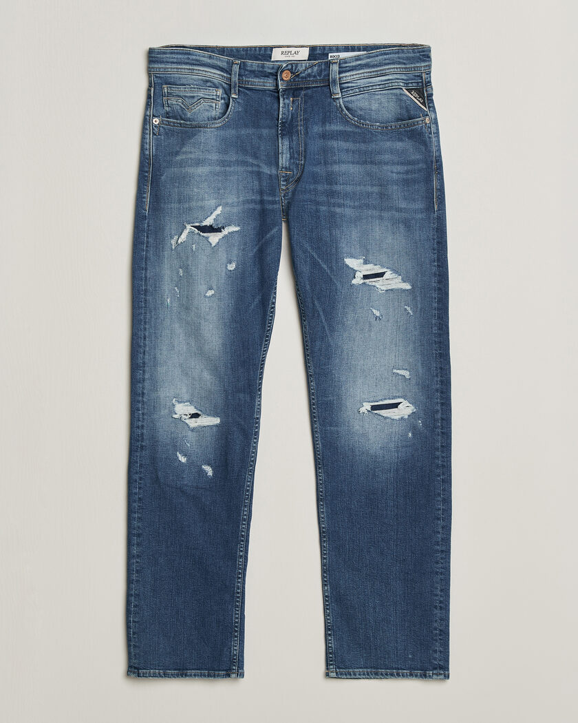 Replay Rocco Comfort Fit Super Stretch DNA Jeans Medium Blue – Azul