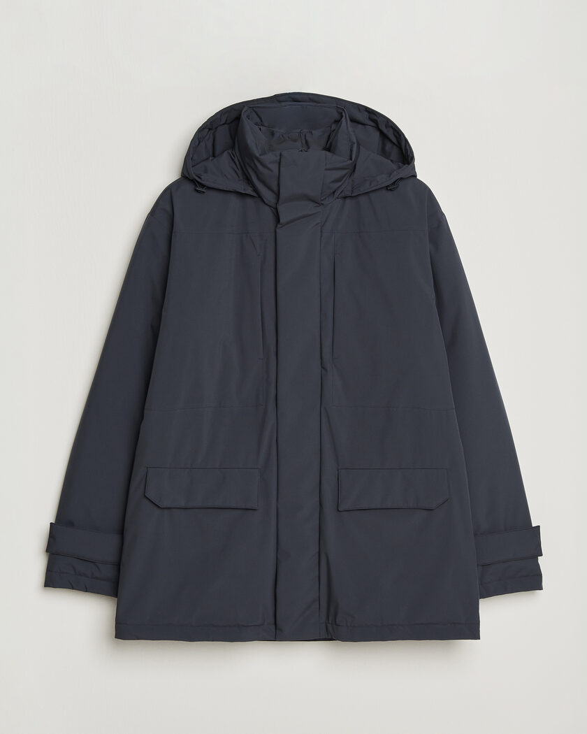 Herno Waterproof Down Coat Navy – Azul