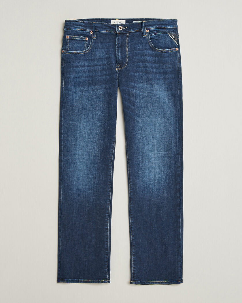 Replay Aideen Straight Fit Jeans Dark Blue – Azul