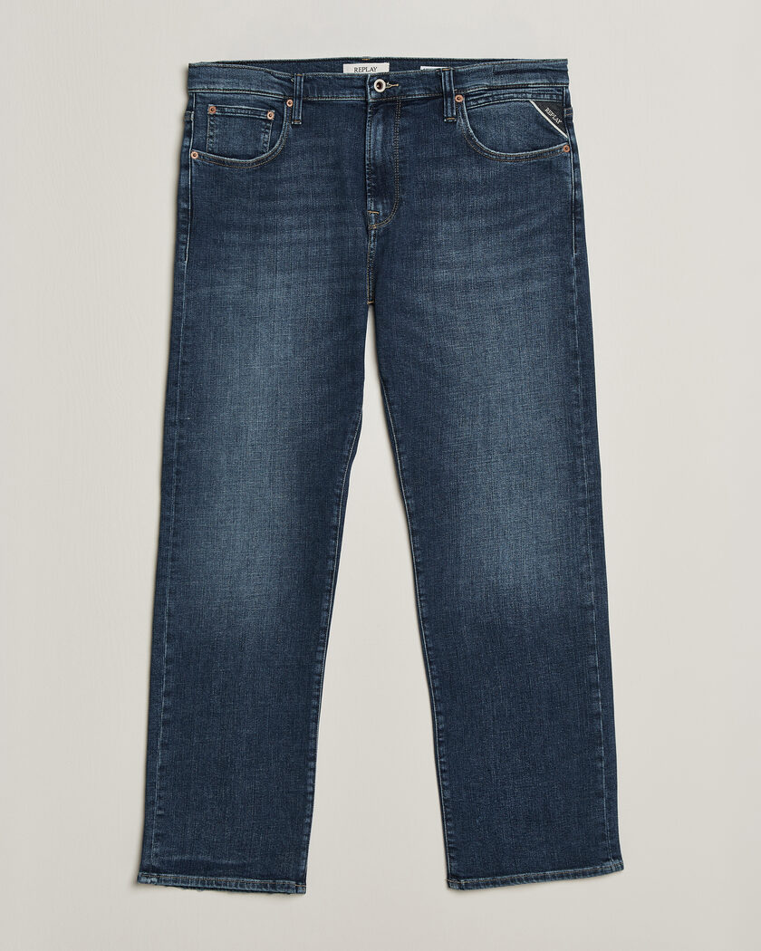 Replay Aideen Straight Fit Jeans Medium Blue – Azul