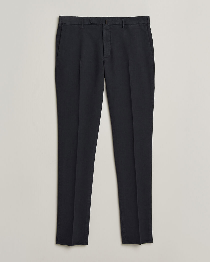 Incotex Slim Fit Soft Cotton Stretch Chinos Navy – Azul