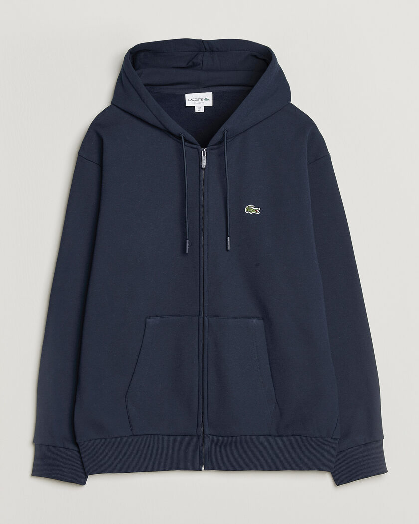 Lacoste Full Zip Hoodie Navy Blue – Azul
