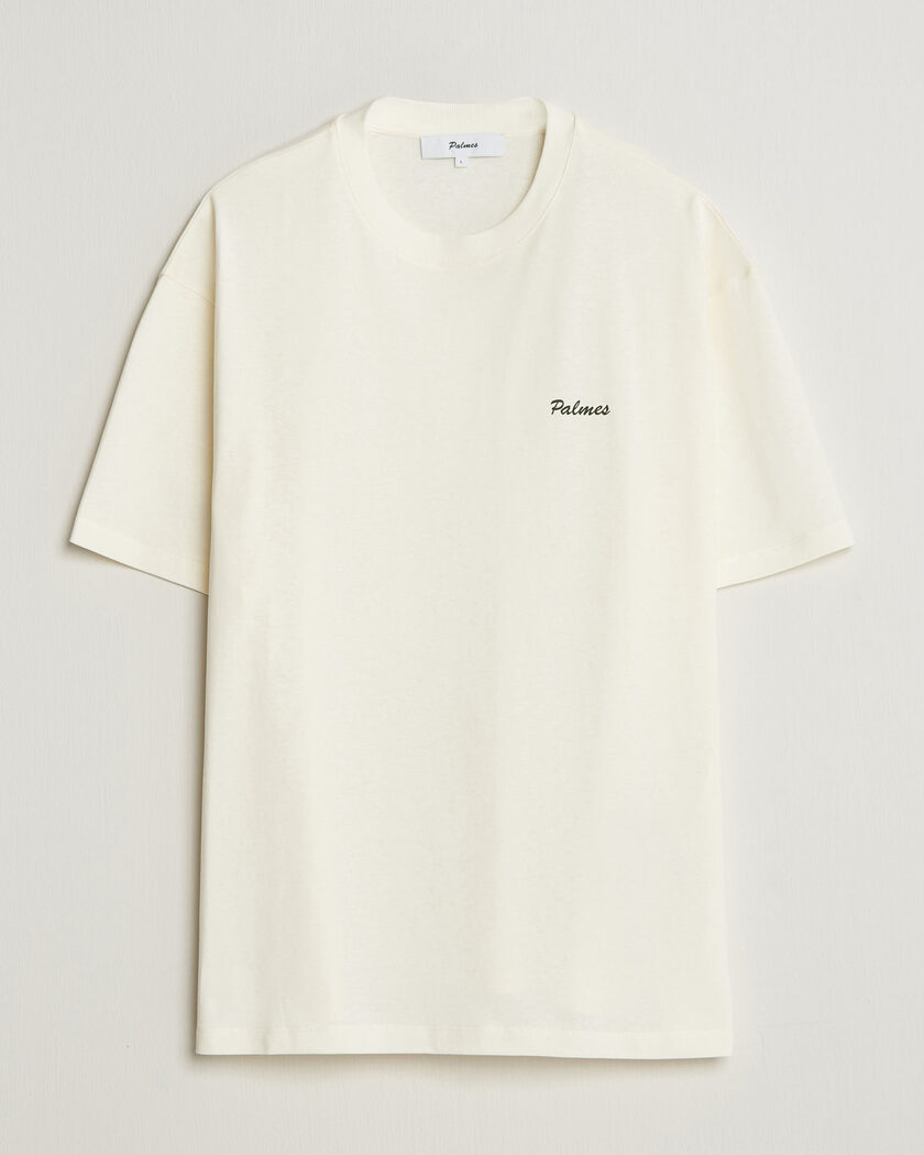 Palmes Logo T-Shirt Off White – Blanco