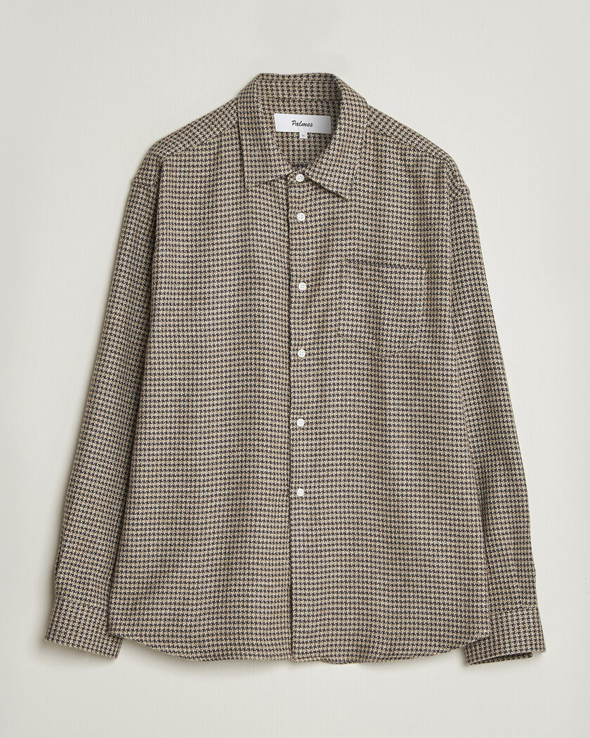 Palmes Serve Shirt Olive Check – Verde