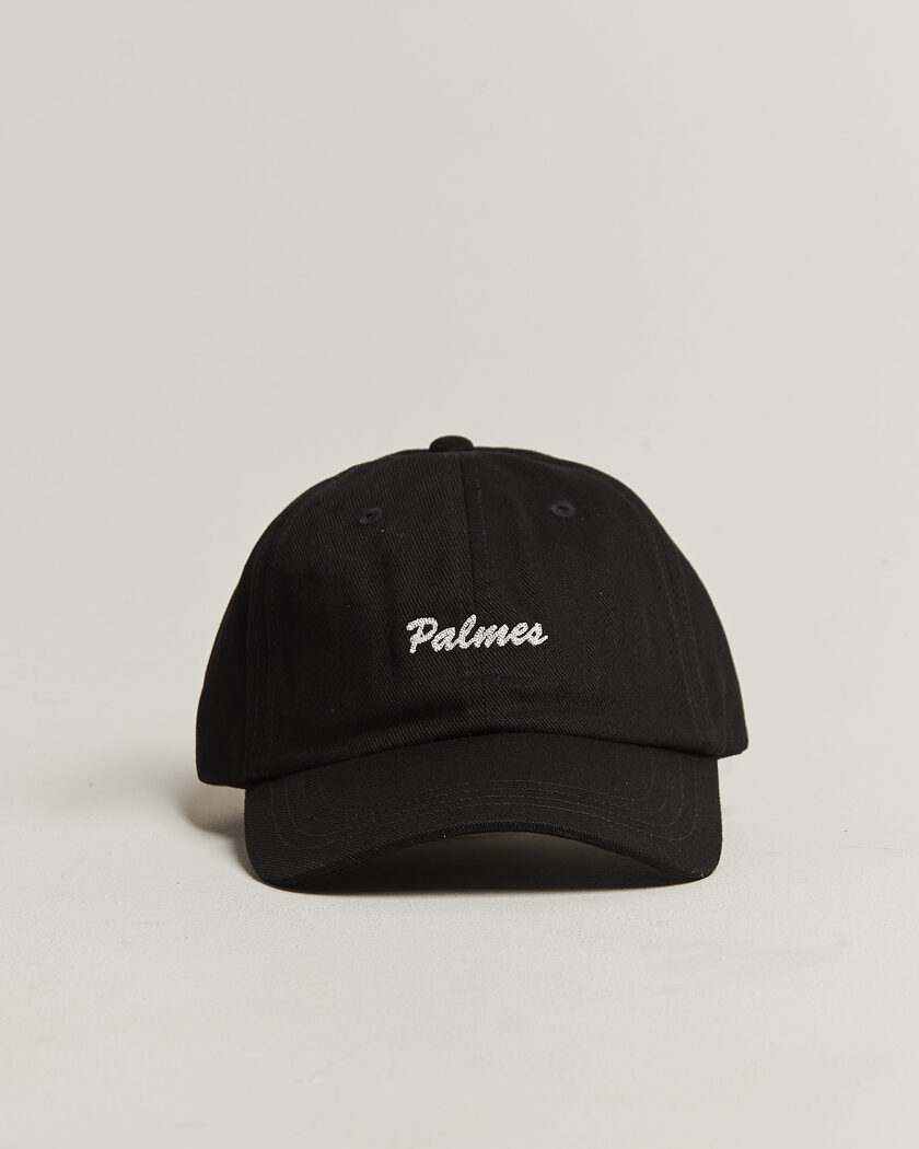 Palmes Logo 6-Panel Cap Black – Negro